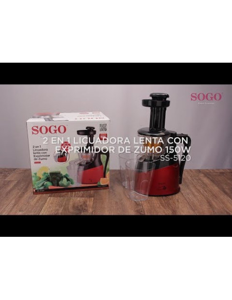 LICUADORA LENTA + EXPRIMIDOR 1L