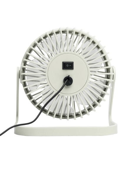 VENTILADOR DE PLÁSTICO MINI USB DE 5” (12cm) Blanco