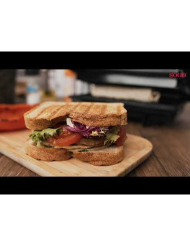 PLANCHA GRILL SANDWICHERA Y PANINI PRESS 2...