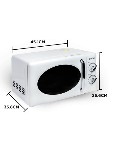 MICROONDAS 20L BLANCO RETRO