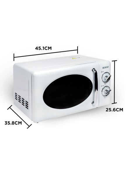 MICROONDAS 20L BLANCO RETRO