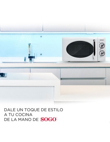 MICROONDAS 20L BLANCO RETRO