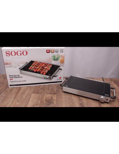 Parrilla eléctrica vidrio cerámico 800W raclette