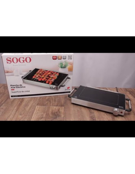 Parrilla eléctrica vidrio cerámico 800W raclette