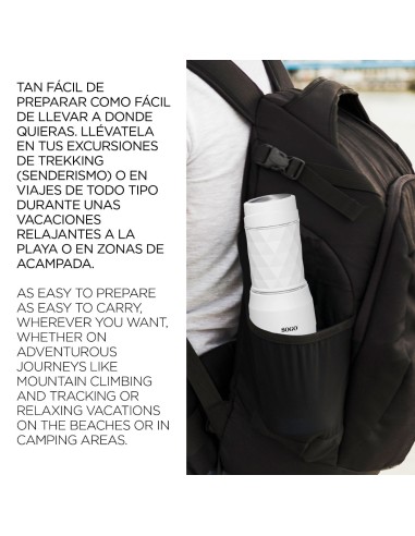 Cafetera espresso portátil 20 bar 2 en 1 0,12L