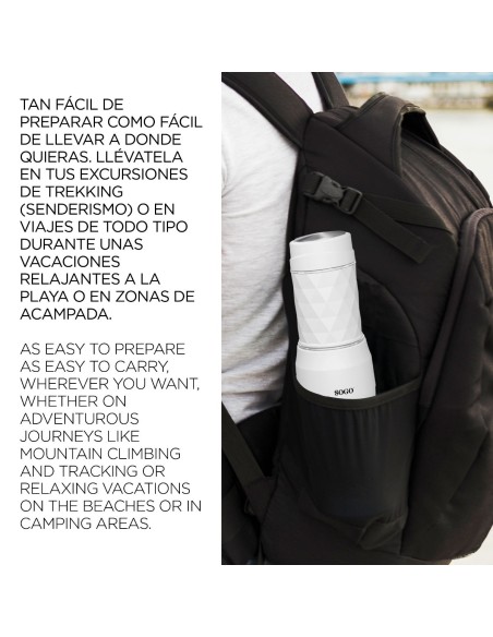 Cafetera espresso portátil 20 bar 2 en 1 0,12L