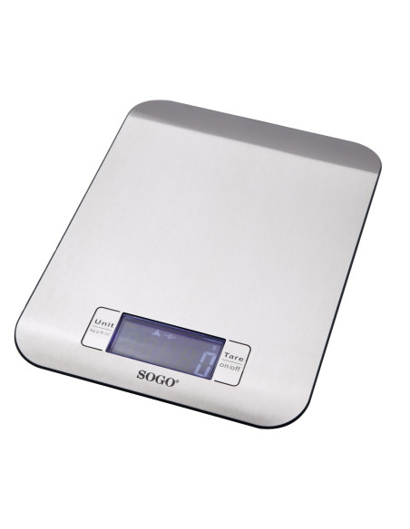 Báscula de Cocina Digital de Acero Inoxidable con Función Tara y Precisión de 1 g – Hasta 5 kg