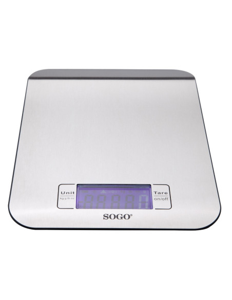 Báscula de Cocina Digital de Acero Inoxidable con Función Tara y Precisión de 1 g – Hasta 5 kg