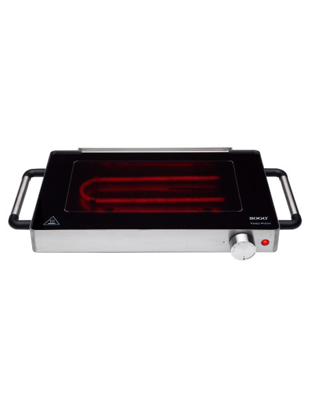 Parrilla eléctrica vidrio cerámico 800W raclette