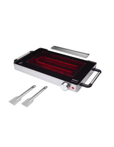 Parrilla eléctrica vidrio cerámico 800W raclette
