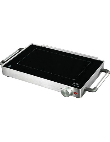 Parrilla eléctrica vidrio cerámico 800W raclette