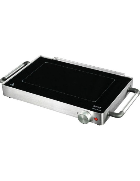 Parrilla eléctrica vidrio cerámico 800W raclette