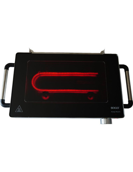 Parrilla eléctrica vidrio cerámico 800W raclette