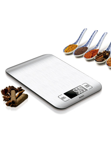 Báscula de Cocina Digital de Acero Inoxidable...