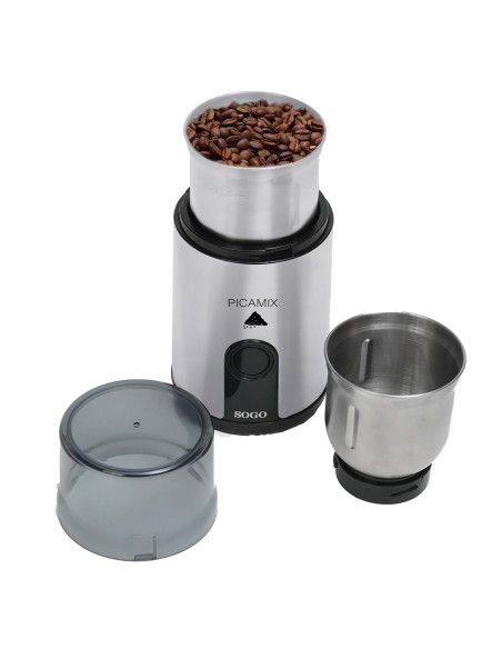 Molinillo eléctrico de café y alimentos 160 W con 2 cuchillas