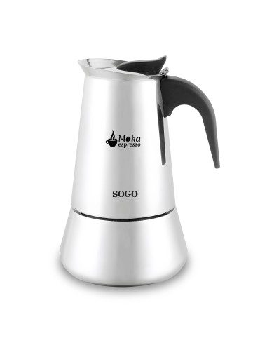 CAFETERA MOKA 6 TAZAS ACERO INOX