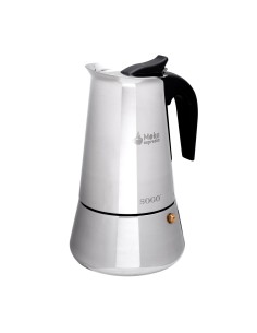 CAFETERA MOKA 9 TAZAS ACERO INOX 2