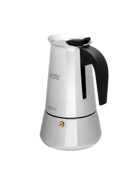 CAFETERA MOKA 9 TAZAS ACERO INOX