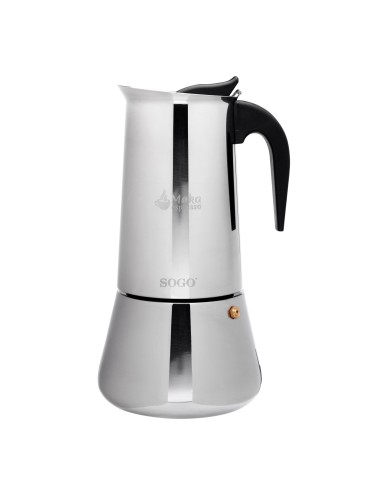 CAFETERA MOKA 12 TAZAS ACERO INOX