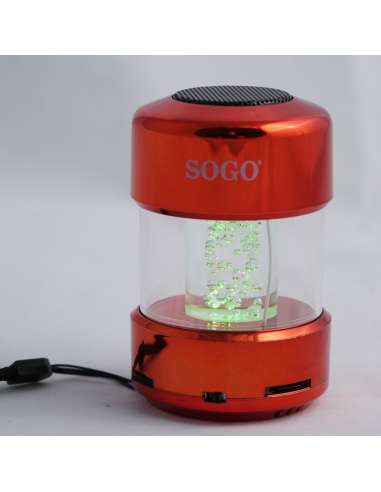 SOGO MINI ALTAVOZ PORTÁTIL - BLUETOOTH ROJO