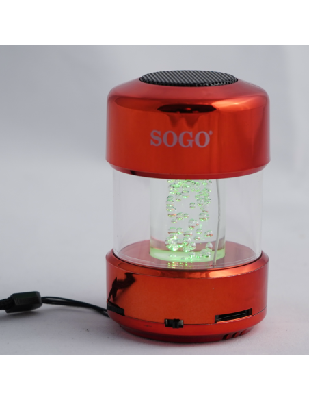 SOGO MINI ALTAVOZ PORTÁTIL - BLUETOOTH ROJO
