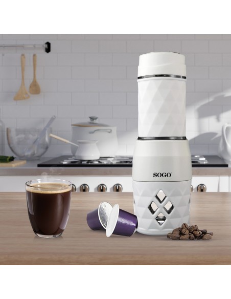 Cafetera espresso portátil 20 bar 2 en 1 0,12L