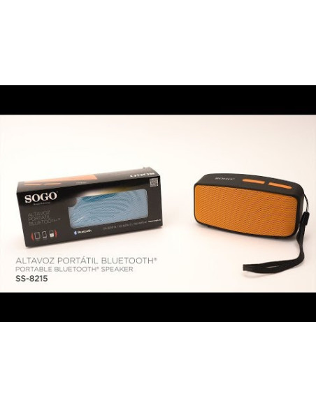ALTAVOZ PORTÁTIL BLUETOOTH - 3W (NARANJA)