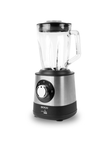 Sogo Licuadora 600W Vaso Cristal 1.5L, 2...