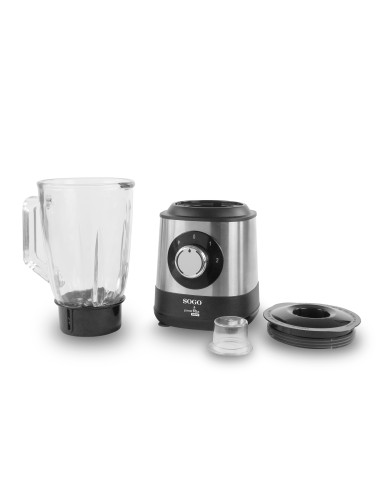 Sogo Licuadora 600W Vaso Cristal 1.5L, 2...