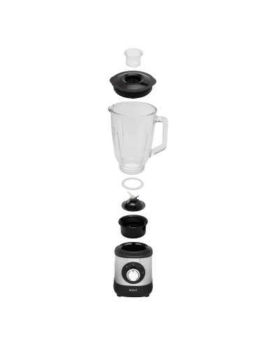 Sogo Licuadora 600W Vaso Cristal 1.5L, 2...