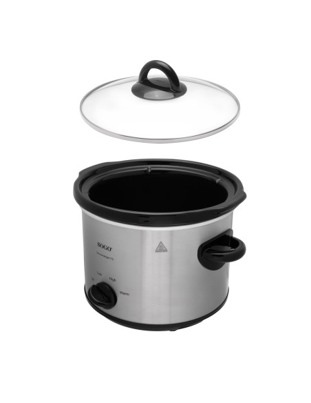 Olla de cocción lenta 3 L con recipiente cerámico y 3 funciones