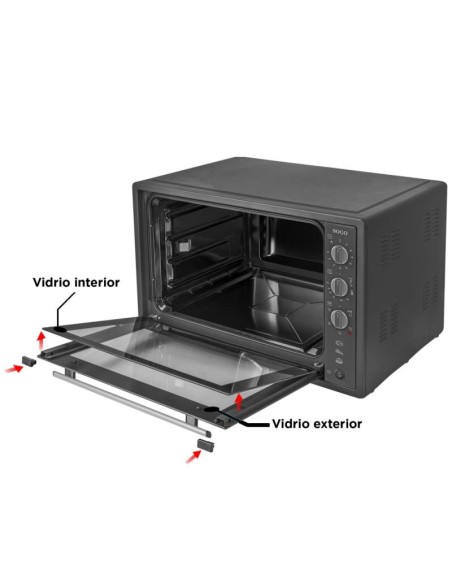 Horno Eléctrico de Convección con 6 Funciones de Cocción y Temporizador – 70 L