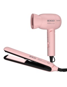 SET DE PLANCHA Y SECADOR DE PELO 2 EN 1