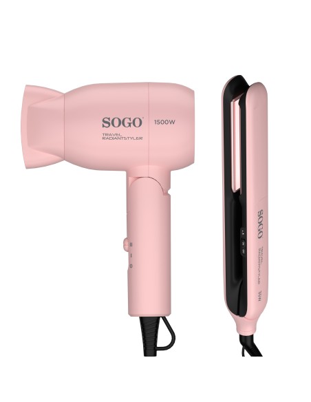 SET DE PLANCHA Y SECADOR DE PELO 2 EN 1