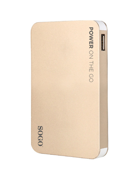 SOGO BATERÍA POWER PACK USB  - 4000MAH - DORADO