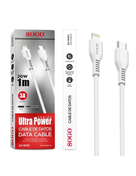 CABLE DE CARGA PD C A LIGHTENING 1M