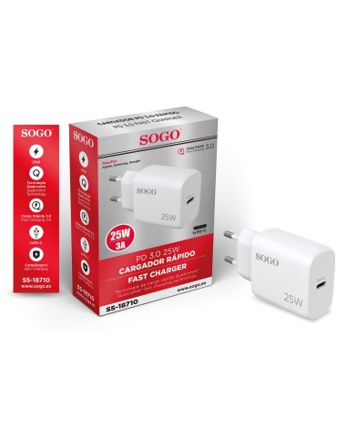 CARGADOR RAPIDO TIPO C PD 25W