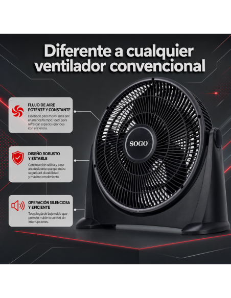 VENTILADOR DE BOX DE ALTA CALIDAD 16″ (40cm)