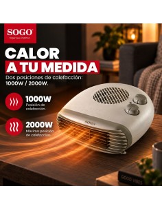 CALEFACTOR CON TURBO VENTILADOR 2000W 2
