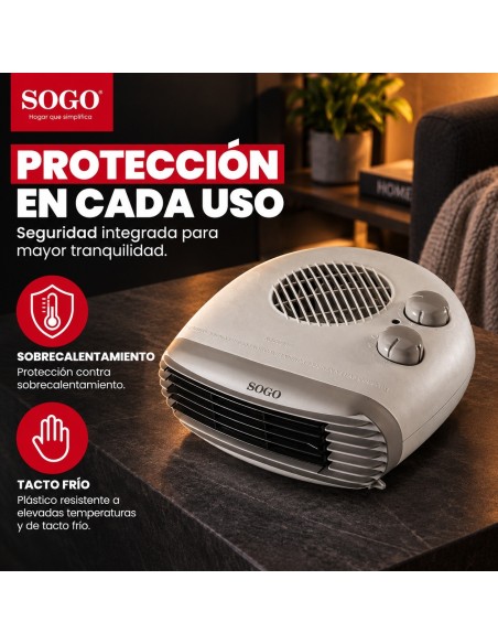 CALEFACTOR CON TURBO VENTILADOR 2000W