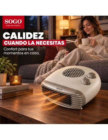 CALEFACTOR CON TURBO VENTILADOR 2000W