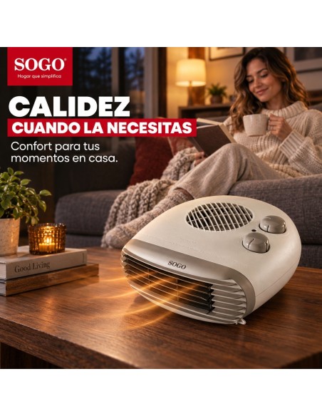 CALEFACTOR CON TURBO VENTILADOR 2000W